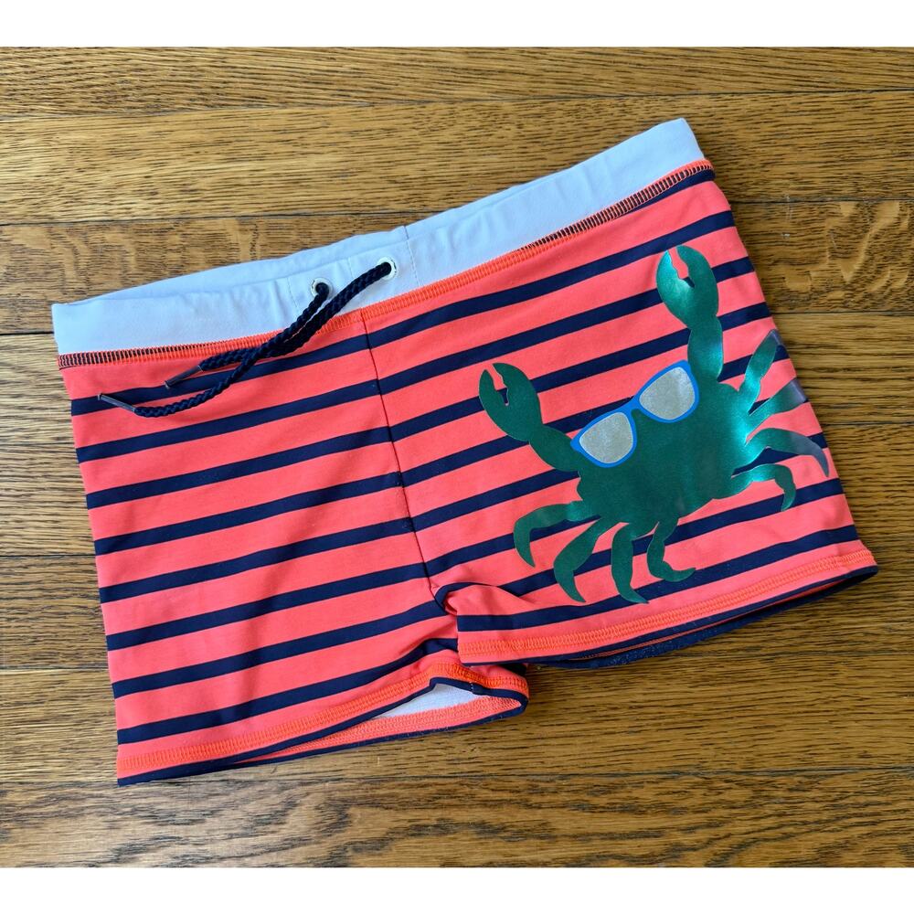 Mini Boden Boys' Crab Euro Swim Trunks Size 8-9